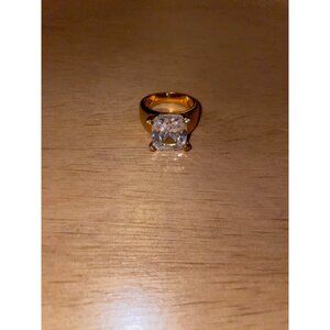 New Women’s Big Faux 0.5” Diamond 💎 Cubic Zirconia Ring size 3.4” across 11/16"
